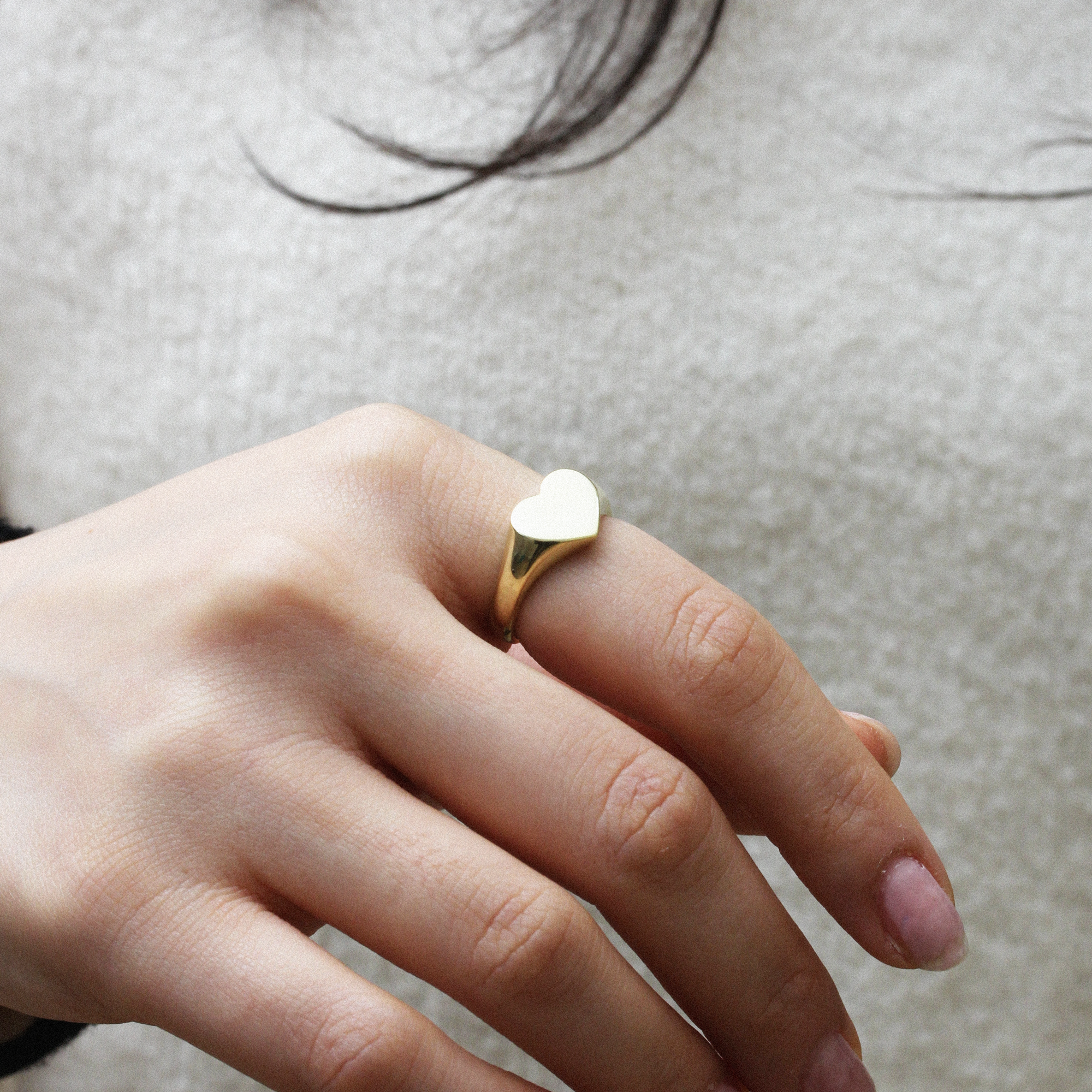 Custom Heart Signet Ring