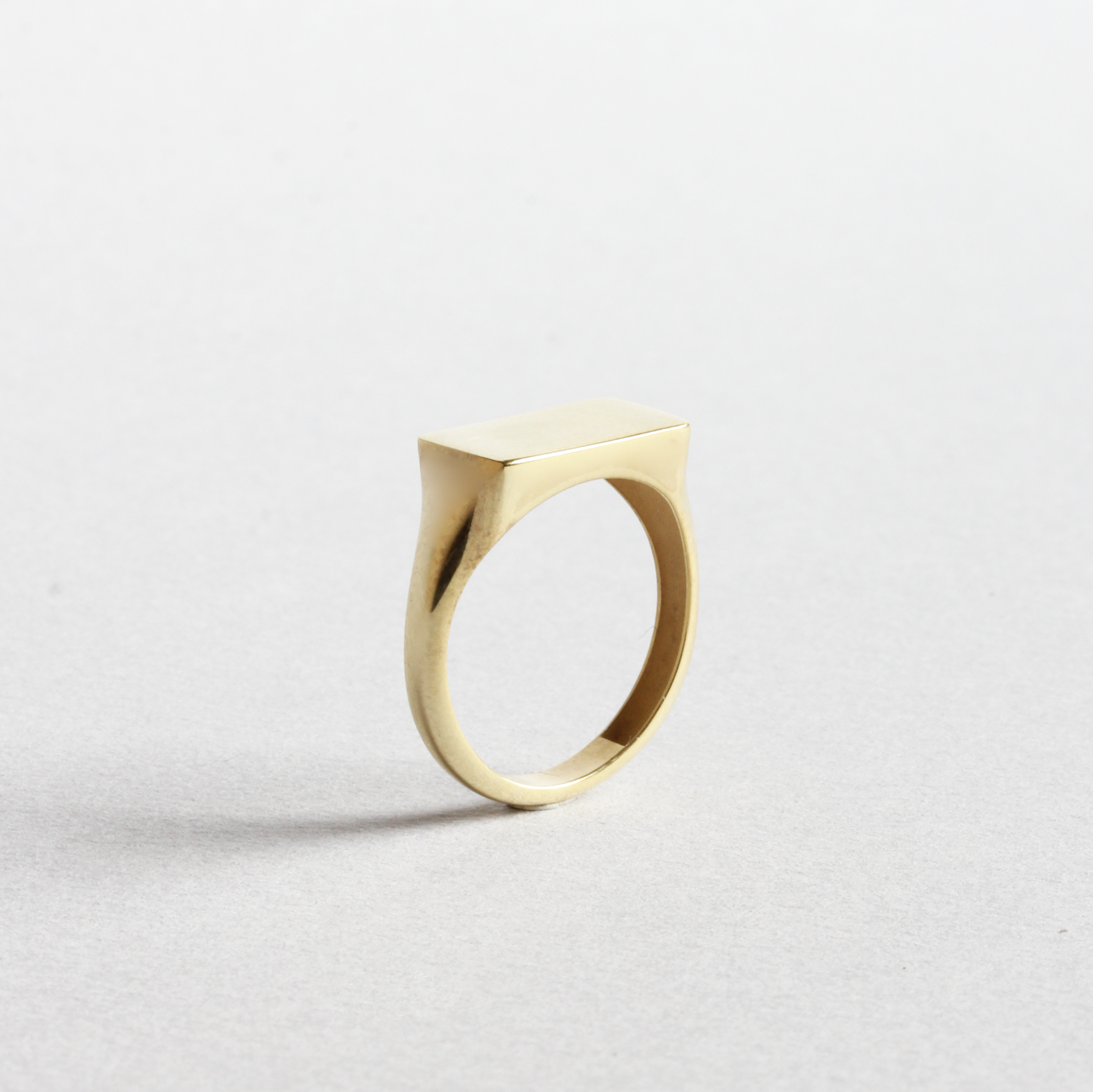 Custom Rectangle Signet Ring